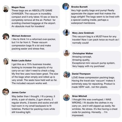 2PackBag - Vacuum Compression Bag for Travel