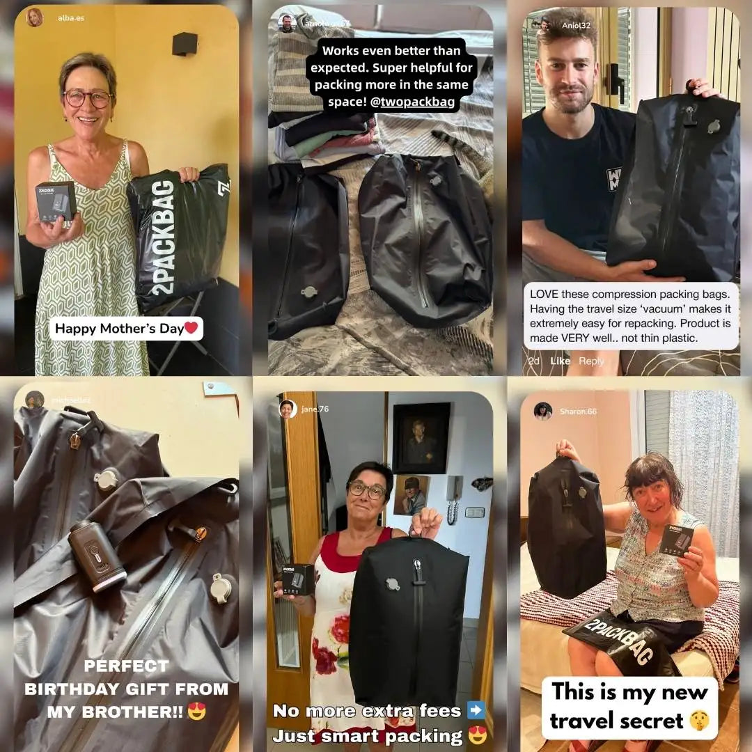 2PackBag - Vacuum Compression Bag for Travel